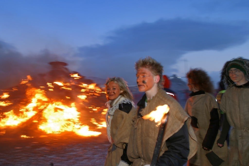 New year's eve bonfire