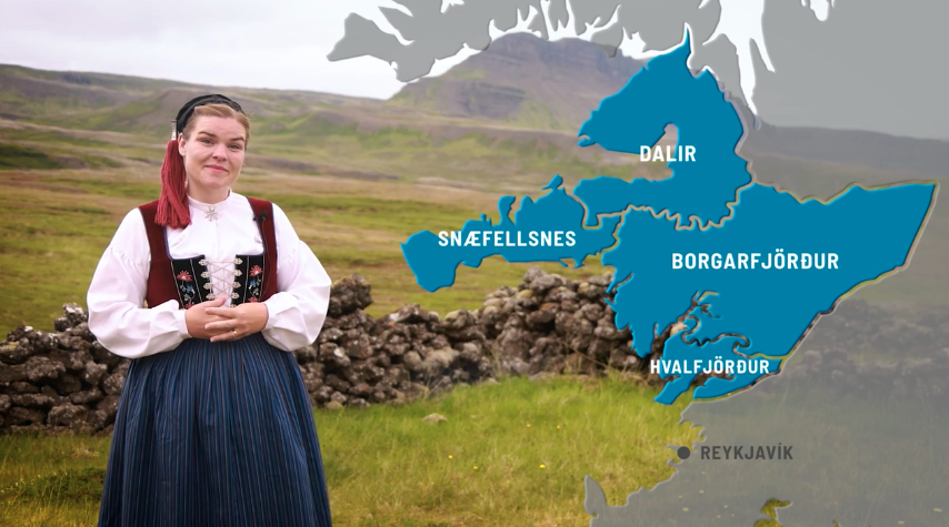 Dagbjört Dúna býður fólk velkomið á Vesturland í nýja sölu- og markaðsverkfærinu