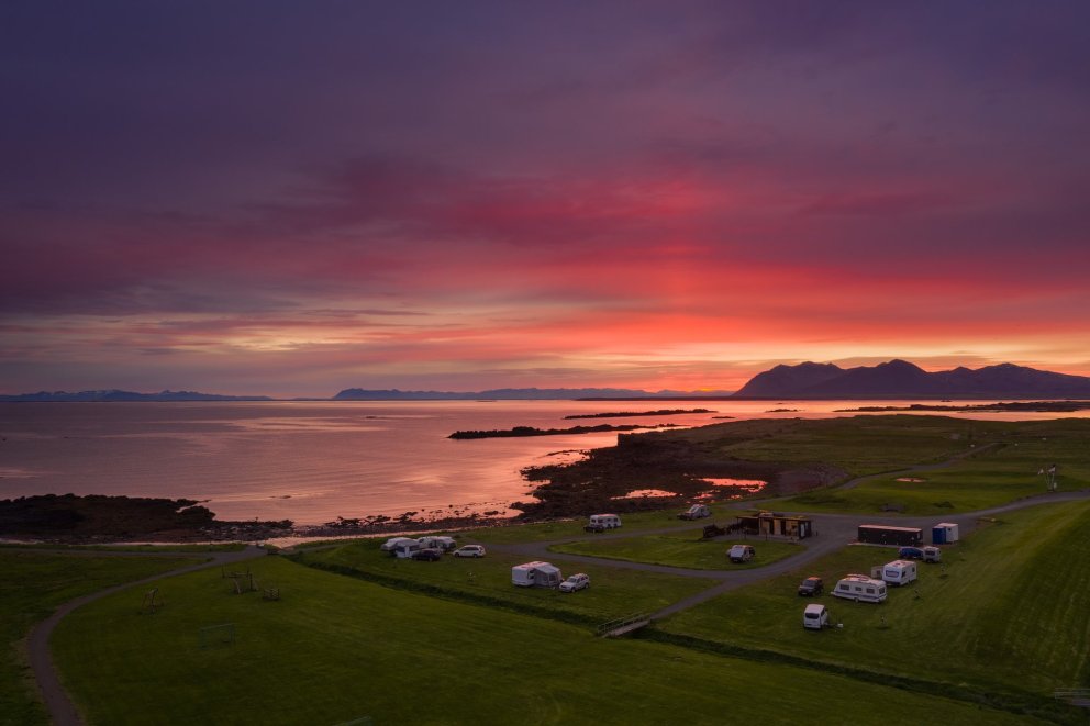 Tjaldsvæðið í Kalmansvík á Akranesi