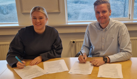 Kristján Guðmundsson Markaðsstofu Vesturlands og Thelma Harðardóttir Haukey