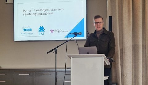 Kristján Guðmundsson var fundarstjóri á málþinginu.