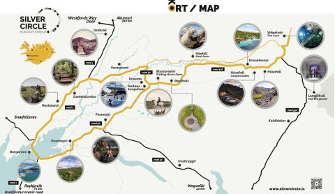 Silver circle travel route map